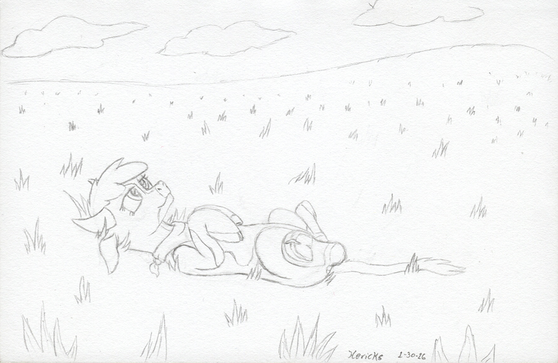 Size: 1768x1150 | Tagged: arizona cow, artist:hericks, cloven hooves, community related, cow, derpibooru import, female, happy, monochrome, pencil drawing, safe, them's fightin' herds, traditional art