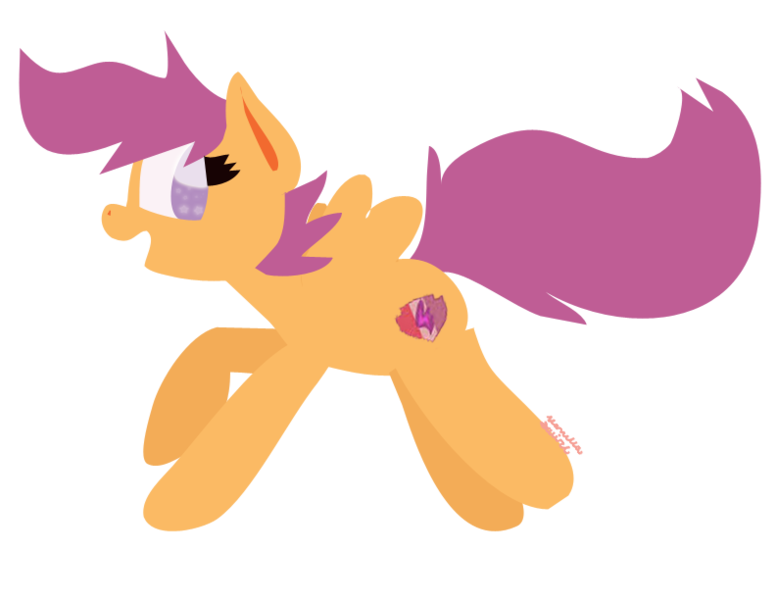 Size: 792x612 | Tagged: artist:vanillaswirl6, cutie mark, derpibooru import, open mouth, safe, scootaloo, simple background, solo, the cmc's cutie marks, transparent background