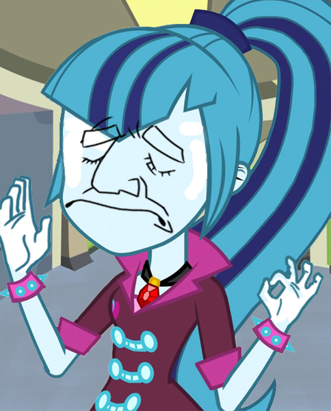 Size: 500x620 | Tagged: safe, derpibooru import, sonata dusk, equestria girls, exploitable meme, meme, pacha, the emperror's new groove, wat, when x just right