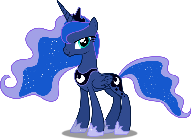 Size: 6831x5000 | Tagged: absurd resolution, artist:dashiesparkle, derpibooru import, princess luna, princess twilight sparkle (episode), safe, simple background, solo, .svg available, transparent background, vector