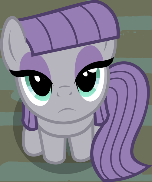 Size: 1013x1211 | Tagged: safe, artist:badumsquish, derpibooru import, part of a set, maud pie, earth pony, pony, badumsquish's kitties, cute, female, from above, looking at you, maudabetes, sitting, solo