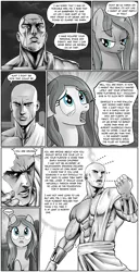 Size: 665x1298 | Tagged: safe, artist:pencils, derpibooru import, cloudy quartz, oc, oc:anon, earth pony, human, pony, comic:anon's pie adventure, adoraquartz, comic, crying, cute, female, human male, loose hair, male, manly tears, mare