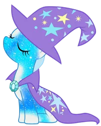 Size: 800x1000 | Tagged: safe, artist:digiradiance, artist:yanoda, derpibooru import, trixie, pony, unicorn, cape, clothes, female, galaxy, hat, mare, simple background, solo, transparent background, trixie's cape, trixie's hat, vector