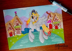 Size: 3796x2696 | Tagged: artist:ltiachan, derpibooru import, markers, oc, oc:i'magination, safe, traditional art, unofficial characters only