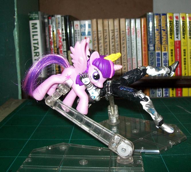 Size: 944x850 | Tagged: semi-grimdark, derpibooru import, twilight sparkle, twilight sparkle (alicorn), alicorn, pony, female, kamen rider, kamen rider den-o, kamen rider nega den-o, mare, mcdonald's happy meal toys, rko, rko outta nowhere, toy, versus