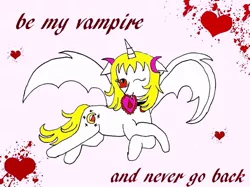 Size: 793x594 | Tagged: safe, artist:ask-luciavampire, derpibooru import, oc, unofficial characters only, alicorn, pony, vampire, vampony, tumblr:ask-luciavampire, alicorn oc, holiday, horn, tumblr, valentine's day, wings