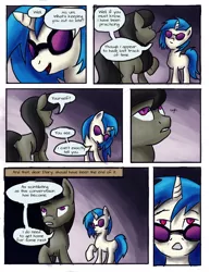 Size: 1545x2000 | Tagged: artist:fox-moonglow, comic, comic:octavia's aria, derpibooru import, octavia melody, safe, vinyl scratch