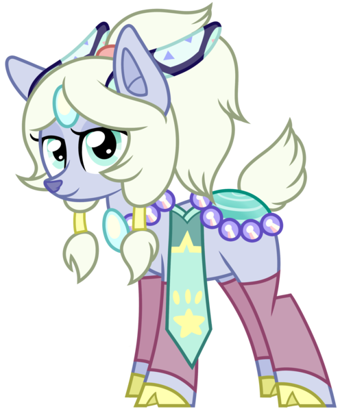 Size: 2454x2969 | Tagged: safe, artist:halabaluu, derpibooru import, oc, unnamed oc, unofficial characters only, deer, adoptable, auction, fusion, opal (steven universe), solo, steven universe