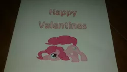 Size: 2048x1152 | Tagged: derpibooru import, holiday, pinkie pie, safe, solo, valentine's day