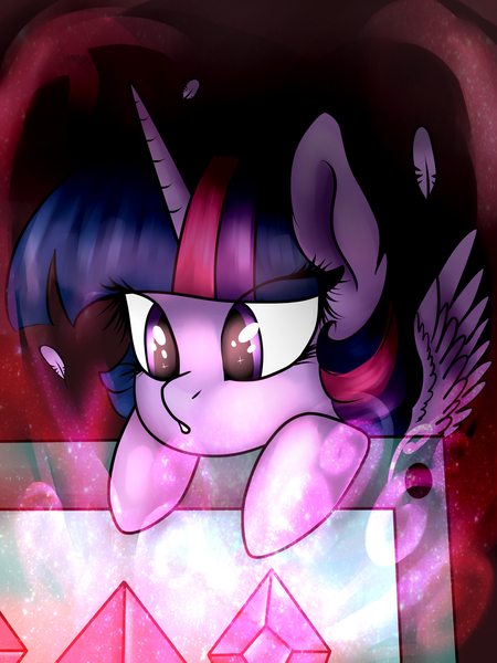 Size: 1280x1707 | Tagged: safe, artist:jess-choco88, derpibooru import, twilight sparkle, twilight sparkle (alicorn), alicorn, pony, feather, female, mare, solo