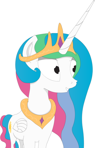 Size: 1385x2160 | Tagged: artist:сладкий, derpibooru import, princess celestia, safe, solo