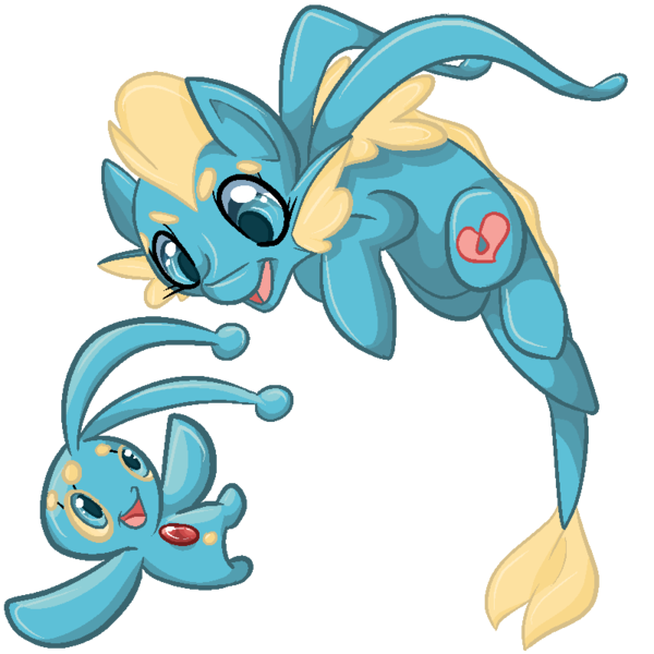 Size: 800x800 | Tagged: safe, artist:paintsplatter, derpibooru import, ponified, manaphy, pony, pokémon, video game