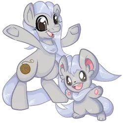 Size: 800x800 | Tagged: safe, artist:paintsplatter, derpibooru import, ponified, cinccino, pony, pokémon, video game