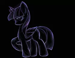 Size: 800x623 | Tagged: safe, artist:tyuubatu, derpibooru import, twilight sparkle, twilight sparkle (alicorn), alicorn, pony, black background, female, mare, simple background, solo