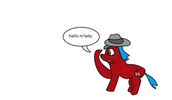 Size: 1594x927 | Tagged: artist:amateur-draw, brony, derpibooru import, fedora, hat, m'lady, ms paint, oc, safe, text, unofficial characters only