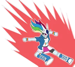 Size: 1350x1200 | Tagged: safe, artist:combatkaiser, derpibooru import, rainbow dash, equestria girls, 20% cooler, aura, cooler, cooler (dbz), crossover, dragon ball z, helmet, kick, simple background, solo, transparent background