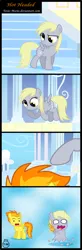 Size: 959x2937 | Tagged: artist:toxic-mario, chibi, comic, comic:toxic-mario's derpfire shipwreck, cute, derpfire, derpibooru import, derpy hooves, female, filly, fire, funny, lesbian, safe, shipping, spitfiery, spitfire, spitfire's hair is fire