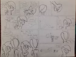 Size: 1280x960 | Tagged: ambulance, angry, artist:mranthony2, begging, cancer (disease), coma, comic, comic:koma in a coma, crying, derpibooru import, injured, manehattan, monochrome, oc, oc:koma, safe, sketch, traditional art, unofficial characters only