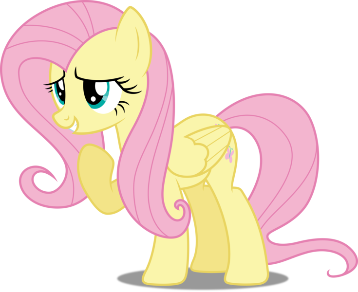 Size: 4000x3266 | Tagged: absurd resolution, artist:dashiesparkle, artist:hawk9mm, cute, derpibooru import, edit, fluttershy, full body, inkscape, ponyscape, raised hoof, safe, shyabetes, simple background, solo, .svg available, transparent background, vector, vector edit, what about discord?