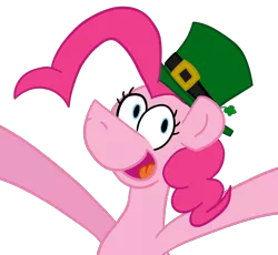 Size: 2550x2341 | Tagged: safe, artist:cowsrtasty, derpibooru import, pinkie pie, hat, holiday, saint patrick's day, solo