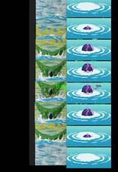 Size: 1894x2768 | Tagged: artist:grievousfan, butts, cell, cell (dbz), comic, comparison, derpibooru import, dragon ball z, imperfect cell, safe, twilight sparkle, wat, water