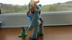 Size: 5312x2988 | Tagged: safe, derpibooru import, rainbow dash, pony, cute, don't talk to me or my son ever again, funrise, irl, kinder egg, photo, plushie, toy
