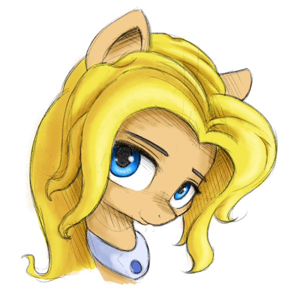 Size: 778x805 | Tagged: safe, artist:artguydis, derpibooru import, ponified, pony, bust, haley (stardew valley), portrait, stardew valley