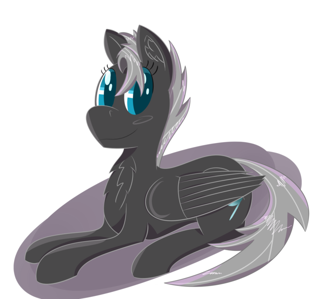 Size: 2305x2125 | Tagged: safe, artist:darklordsnuffles, derpibooru import, oc, oc:#4330715, oc:masque, unofficial characters only, pegasus, pony, lying down, solo