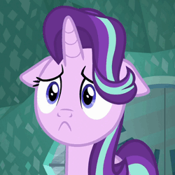 Size: 461x461 | Tagged: safe, derpibooru import, screencap, starlight glimmer, pony, unicorn, the crystalling, :<, cute, faic, female, floppy ears, frown, glimmerbetes, mare, reaction image, sad, sadface glimmer, sadlight glimmer, solo