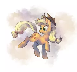 Size: 1200x1134 | Tagged: applejack, applejack's hat, artist:ratiasu, artist:ratiasuq, cowboy hat, derpibooru import, hat, pose, safe, solo