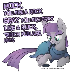 Size: 1494x1512 | Tagged: artist:ratiasuq, boulder (pet), derpibooru import, design, maud pie, poem, prone, safe, shirt design, simple background, solo, transparent background