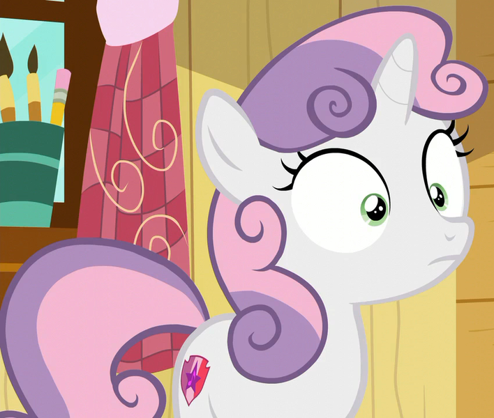 #1956769 - safe, derpibooru import, screencap, sweetie belle, on your ...