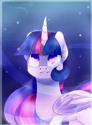 Size: 1364x1842 | Tagged: safe, artist:mp-printer, derpibooru import, twilight sparkle, twilight sparkle (alicorn), alicorn, pony, female, grin, looking up, mare, smiling, solo