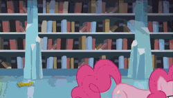 Size: 640x360 | Tagged: animated, derpibooru import, dragon, dragon lord torch, earth shattering kaboom, edit, flurry heart ruins everything, gauntlet of fire, hitchhiker's guide to the galaxy, meme, pinkie pie, princess flurry heart, safe, screencap, the crystalling, twilight's kingdom