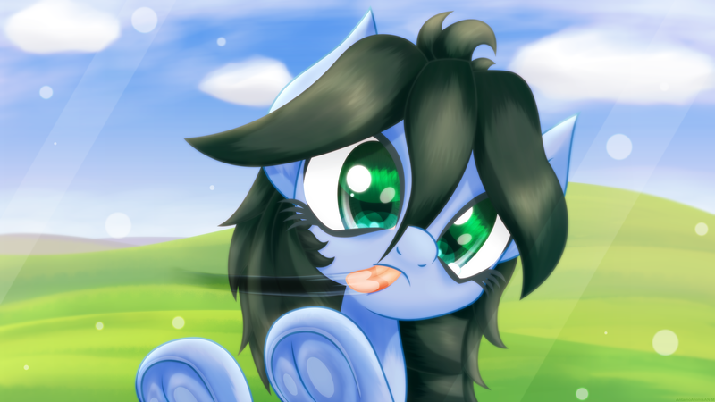 Size: 3840x2160 | Tagged: safe, artist:an-m, derpibooru import, oc, oc:reflect decrypt, unofficial characters only, earth pony, pony, against glass, colored pupils, female, fourth wall, frog (hoof), glass, licking, mare, silly, solo, tongue out, underhoof