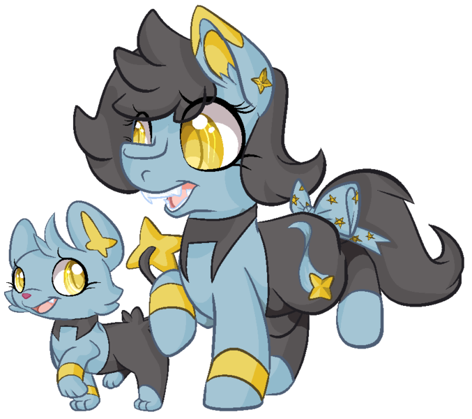 Size: 903x800 | Tagged: safe, artist:paintsplatter, derpibooru import, ponified, pony, shinx, pokémon, video game