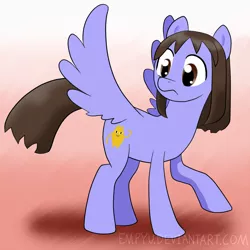 Size: 1000x1000 | Tagged: safe, artist:empyu, derpibooru import, ponified, pegasus, pony, ayumu kasuga, azumanga daioh, chiyo's dad, kasuga ayumu, osaka, solo