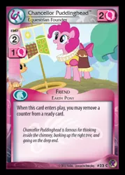 Size: 358x500 | Tagged: applejack, ccg, chancellor puddinghead, derpibooru import, enterplay, marks in time, merchandise, pinkie pie, ruff (clothing), safe, smart cookie
