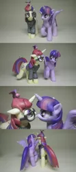 Size: 1920x4317 | Tagged: safe, artist:fromamida, derpibooru import, moondancer, twilight sparkle, twilight sparkle (alicorn), alicorn, pony, craft, female, mare, sculpture