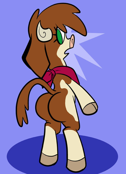 Size: 576x792 | Tagged: arizona cow, artist:pembroke, bandana, butt, cloven hooves, community related, cow, derpibooru import, female, plot, safe, them's fightin' herds