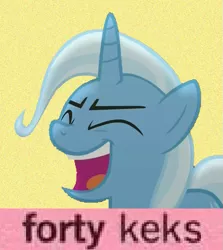 Size: 677x759 | Tagged: safe, derpibooru import, trixie, pony, unicorn, no second prances, and that's terrible, female, forty keks, kek, lex luthor, mare, meme, reference, superman
