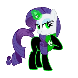Size: 1152x1152 | Tagged: artist:almostfictional, artist:motownwarrior01, crossover, dc comics, derpibooru import, green lantern, green lantern (comic), green lantern ring, horn, horn ring, jewelry, rarity, ring, safe, simple background, solo, transparent background