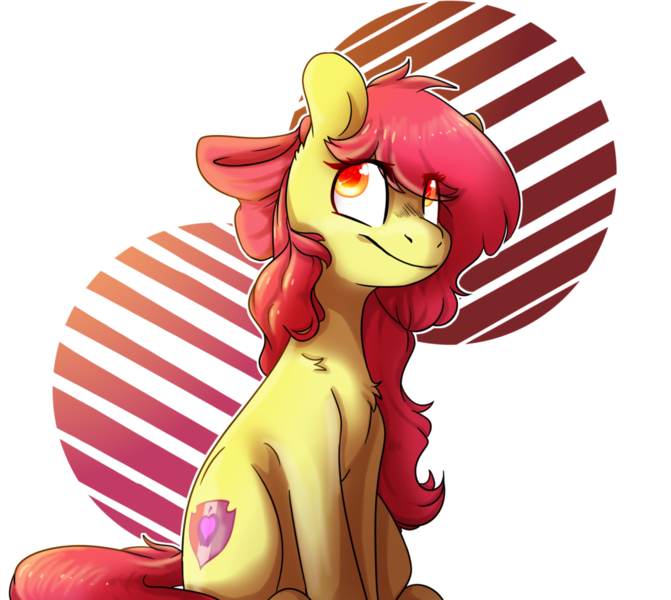 Size: 1024x916 | Tagged: apple bloom, artist:myralilth, artist:snowolive, backwards cutie mark, collaboration, cutie mark, derpibooru import, safe, solo, the cmc's cutie marks