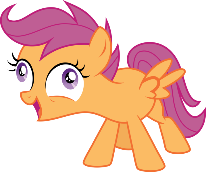 Size: 1844x1544 | Tagged: artist:kimberlythehedgie, derp, derpibooru import, didney worl, exploitable meme, faic, i didn't listen, image macro, meme, newbie dash, open mouth, safe, scootaloo, simple background, solo, spread wings, transparent background, vector, wings