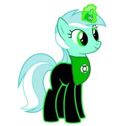 Size: 1536x1536 | Tagged: artist:90sigma, artist:motownwarrior01, crossover, dc comics, derpibooru import, green lantern, green lantern (comic), green lantern corps, horn, horn ring, lyra heartstrings, ring, safe, simple background, solo, transparent background