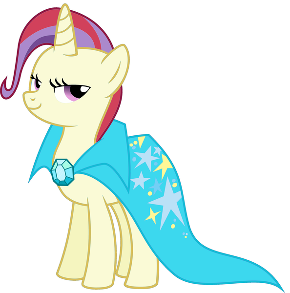 Size: 4008x4048 | Tagged: safe, artist:february-6555, derpibooru import, moondancer, trixie, pony, unicorn, absurd resolution, alternate hairstyle, alternate universe, cape, clothes, female, mare, solo, trixie's cape