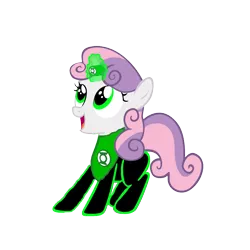 Size: 1152x1152 | Tagged: artist:motownwarrior01, artist:psychicwalnut, crossover, dc comics, derpibooru import, green lantern, green lantern (comic), green lantern corps, horn, horn ring, parody, ring, safe, simple background, solo, sweetie belle, transparent background