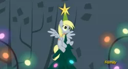 Size: 1657x897 | Tagged: safe, derpibooru import, screencap, derpy hooves, pegasus, pony, a hearth's warming tail, derpy star, discovery family logo, female, mare, solo