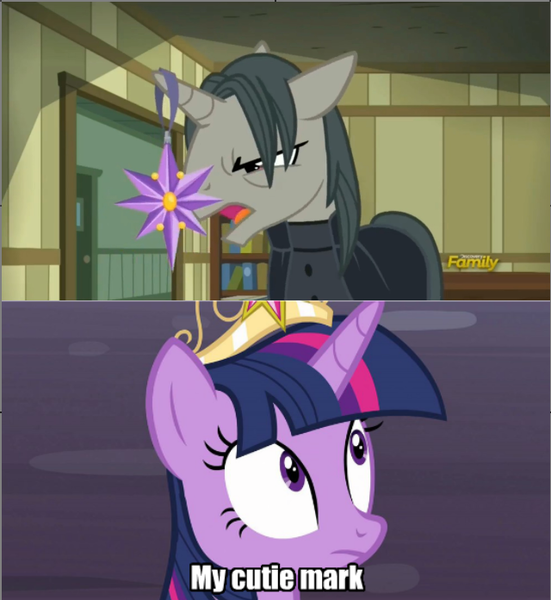 Size: 640x697 | Tagged: safe, derpibooru import, edit, edited screencap, screencap, professor flintheart, twilight sparkle, twilight sparkle (alicorn), alicorn, pony, a hearth's warming tail, caption, female, image macro, mare, meme, severus snape, text