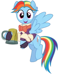 Size: 2400x3000 | Tagged: safe, artist:cheezedoodle96, derpibooru import, rainbow dash, snowdash, pony, a hearth's warming tail, .svg available, cider, clothes, female, happy, looking at you, mare, mug, open mouth, simple background, smiling, solo, svg, transparent background, vector
